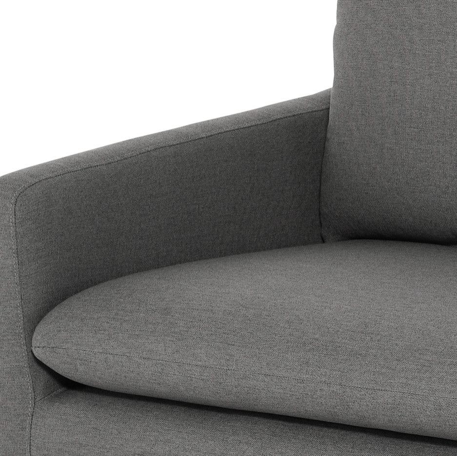 Anders Slate Grey Fabric Triple Seat Sofa, HGSC491