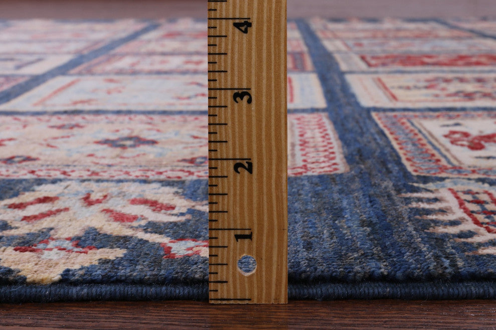 6' 7" X 9' 7" Persian Garden Design Handmade Wool Rug - Q12821