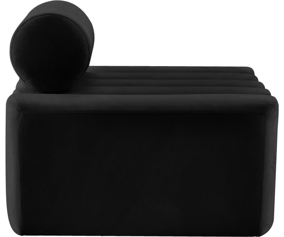 Melody Velvet Upholstered Chair, Black, Chair