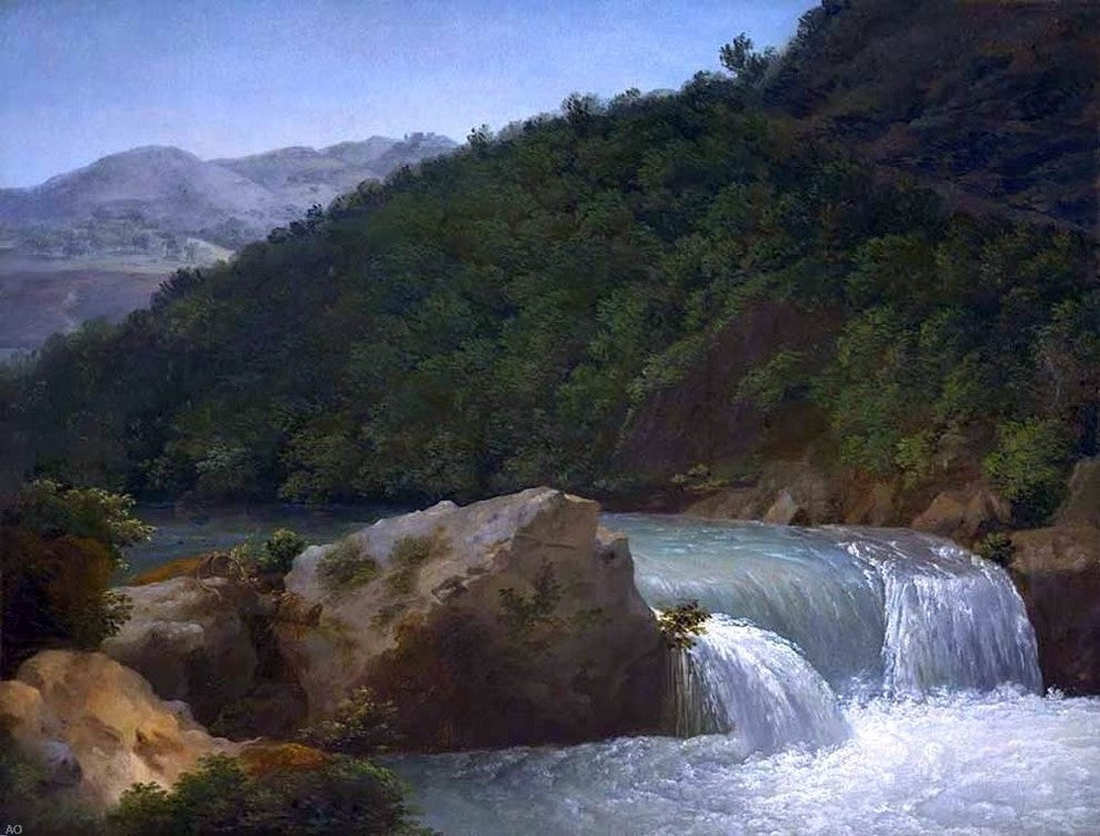 Jean-Joseph-Xavier Bidauld View of the Cascade of the Gorge Wall Decal