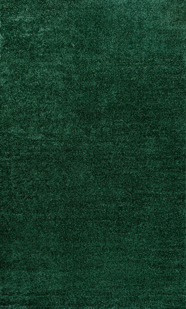 Haze Solid Low-Pile Emerald 12 ft. x 15 ft. Area Rug