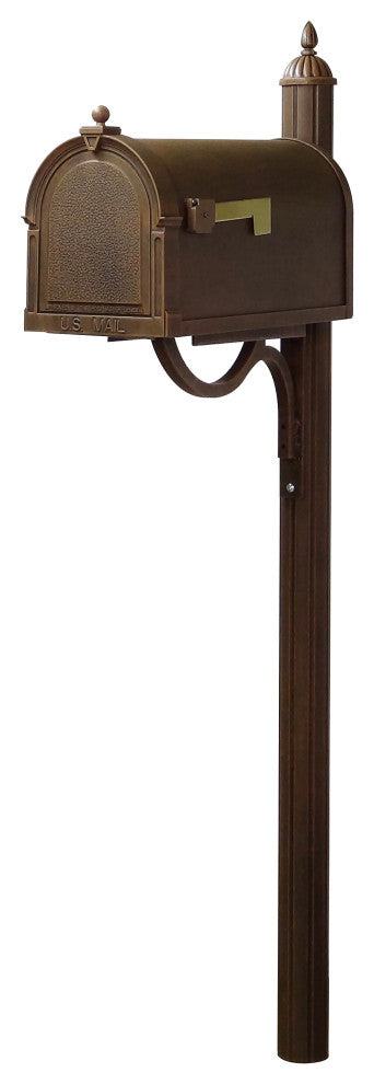 Berkshire Curbside Mailbox with Richland Mailbox Post