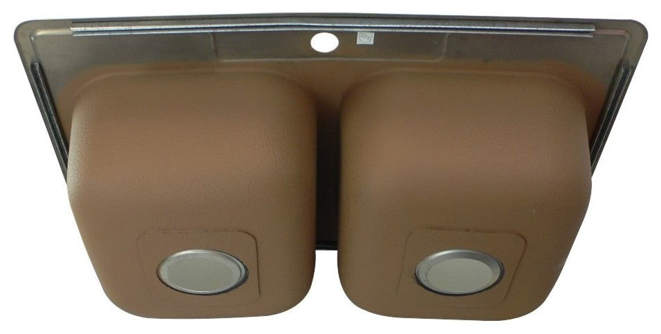 Transolid Classic 33"x22 1/64"x8" Double Drop-in SS Kitchen Sink