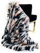 Plutus Fancy Faux Fur Luxury Throw Blanket, 90"x90"