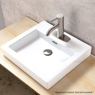 Luxier Kitchen Faucet Single-Hole Deck Plate, 6.25", Brushed Nickel