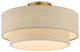 Bellingham 3-Light Antique Gold Leaf Large Semi-Flush