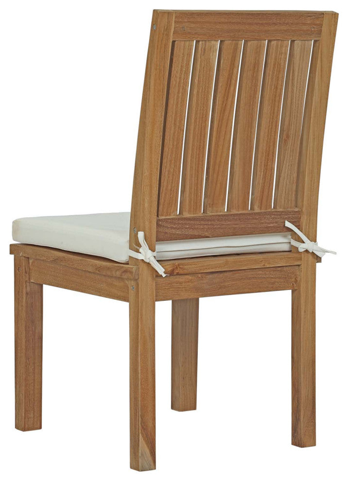 Marina 7 Piece Outdoor Patio Teak Outdoor Dining Set