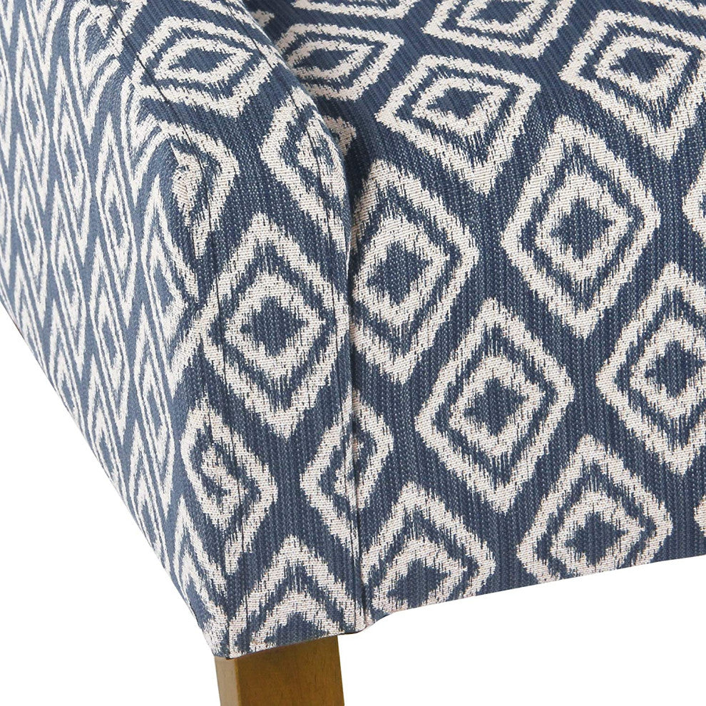 Modern Arm Accent Chair, Indigo