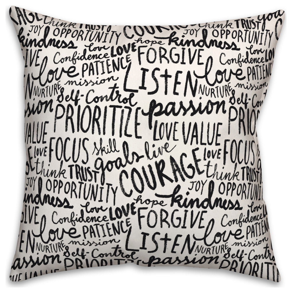 Wisdom Words 18"x18" Spun Poly Pillow