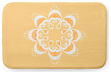 34" x 21" Ikat Mandala Bathmat, Sunshine Yellow