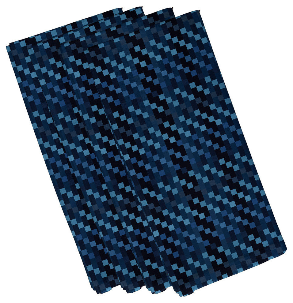 Mad for Plaid, Print Napkin, Set of 4, Blue