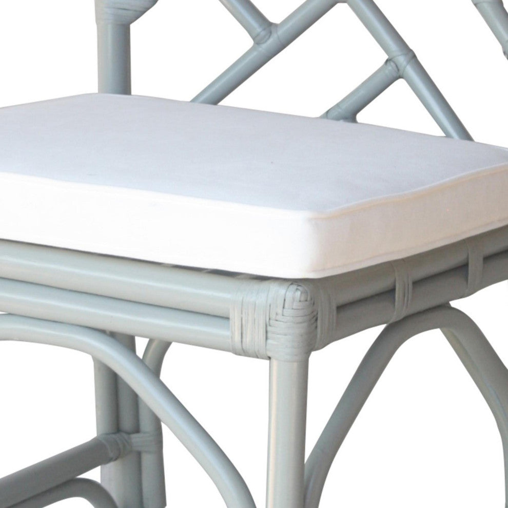 Kara Rattan Counter Stool, Set of 2, Gray