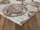 Abani Arto ART110A Bohemian Coral and Navy Medallion Area Rug