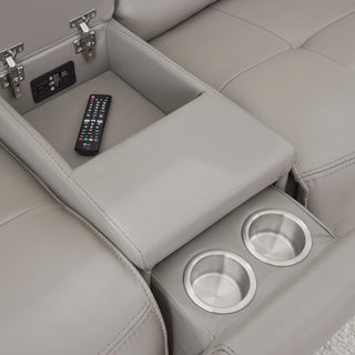 Canterbury Pewter 6 Piece Zero Gravity Modular Power Reclining Sectional, Pewter