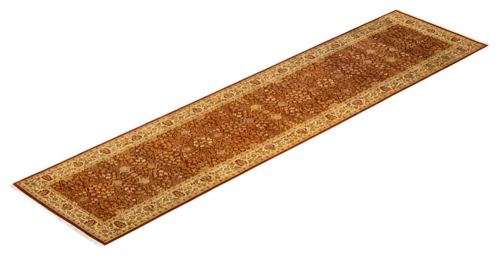 Mogul, One-of-a-Kind Hand-Knotted Area Rug Orange, 3'1"x13'4"