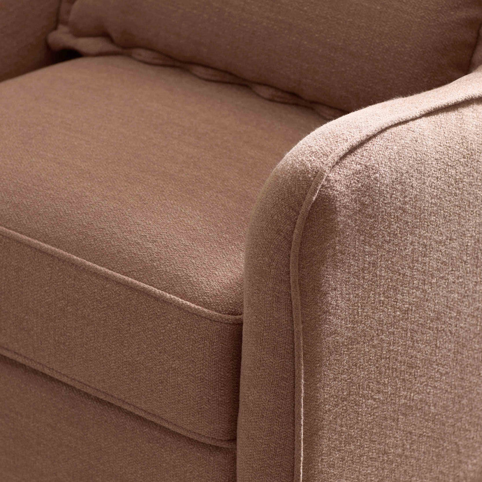 Devon Recliner and Swivel Glider, Performance Dusty Rose Eco-Basketweave