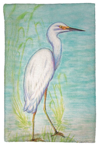 Snowy Egret Kitchen Towel - Two Sets of Two (4 Total)