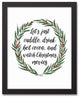 Cuddle and Drink Cocoa 11x14 Black Framed Canvas