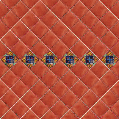2x2 36 pcs Terracota Talavera Mexican Tile