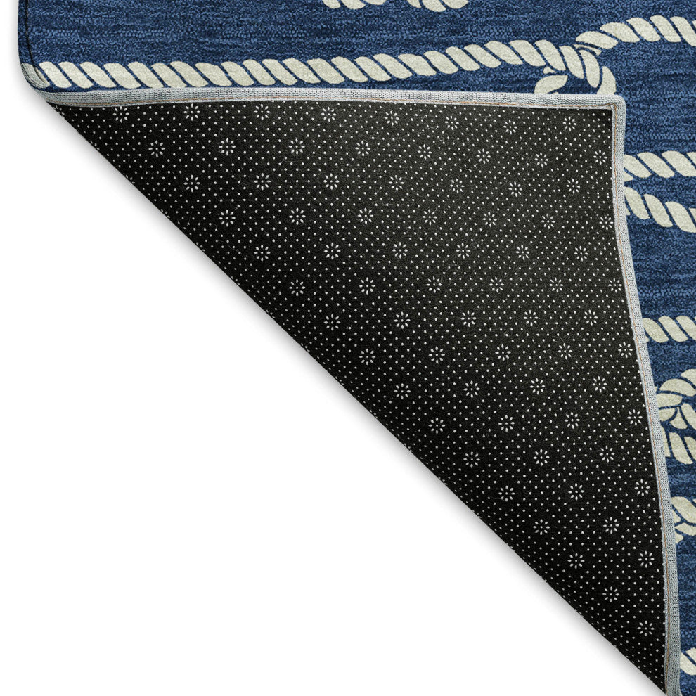 Addison Premium Washable Mayfield AMF152 Blue 1'8" x 2'6" Rug