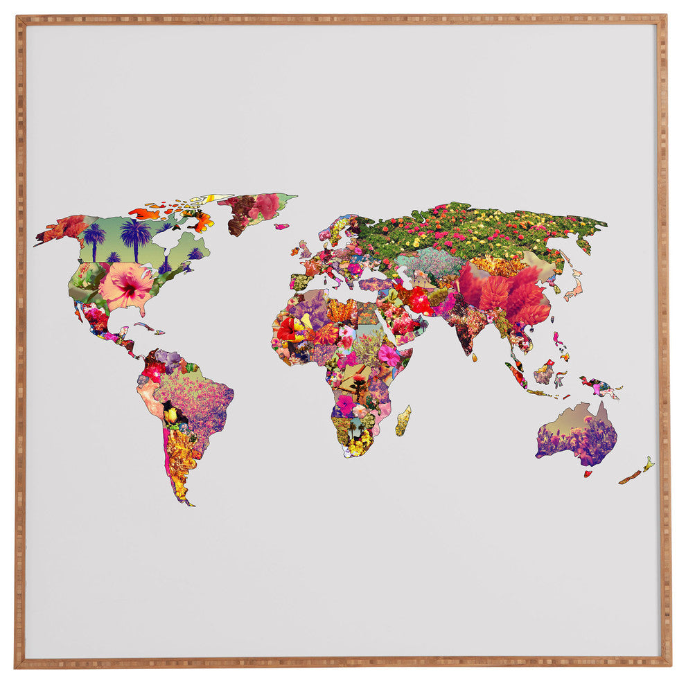 Deny Designs Bianca Green Its Your World Framed Wall Art