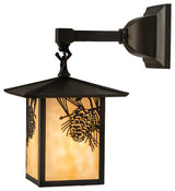 7 Wide Seneca Pine Cone Hanging Wall Sconce
