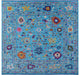 12' Square Turkish Oushak Hand Knotted Wool Rug - Q14951