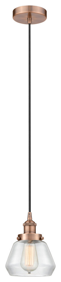 Innovations 616-1PH-AC-G172 1-Light Mini Pendant, Antique Copper