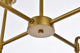 Helen 8-Light Pendant, Brass With Frosted Shade