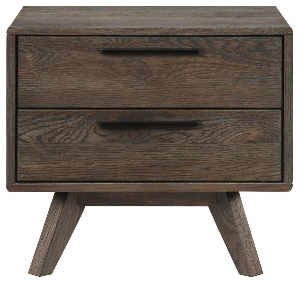 Astoria Oak 2 Drawer Nightstand