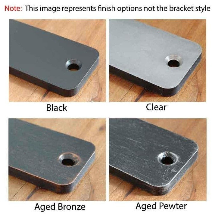 Wrought Iron Corbel - Classic Scroll 1.5" Wide Iron Countertop Corbel, Black, 7"