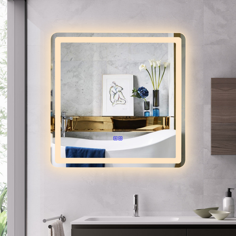 SPECULO Back Lit LED Mirror 4000K Warm White 30inches Wide