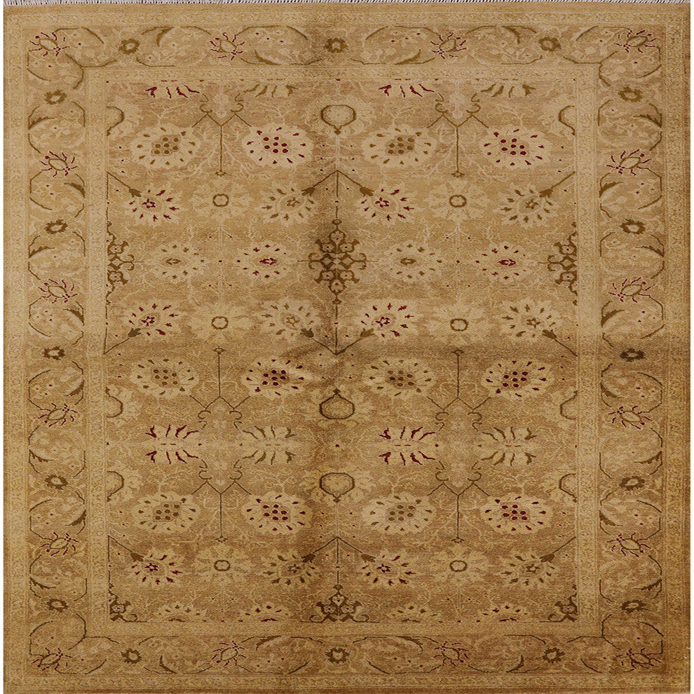 Ahgly Company Indoor Square Mid-Century Modern Area Rugs, 5' Square