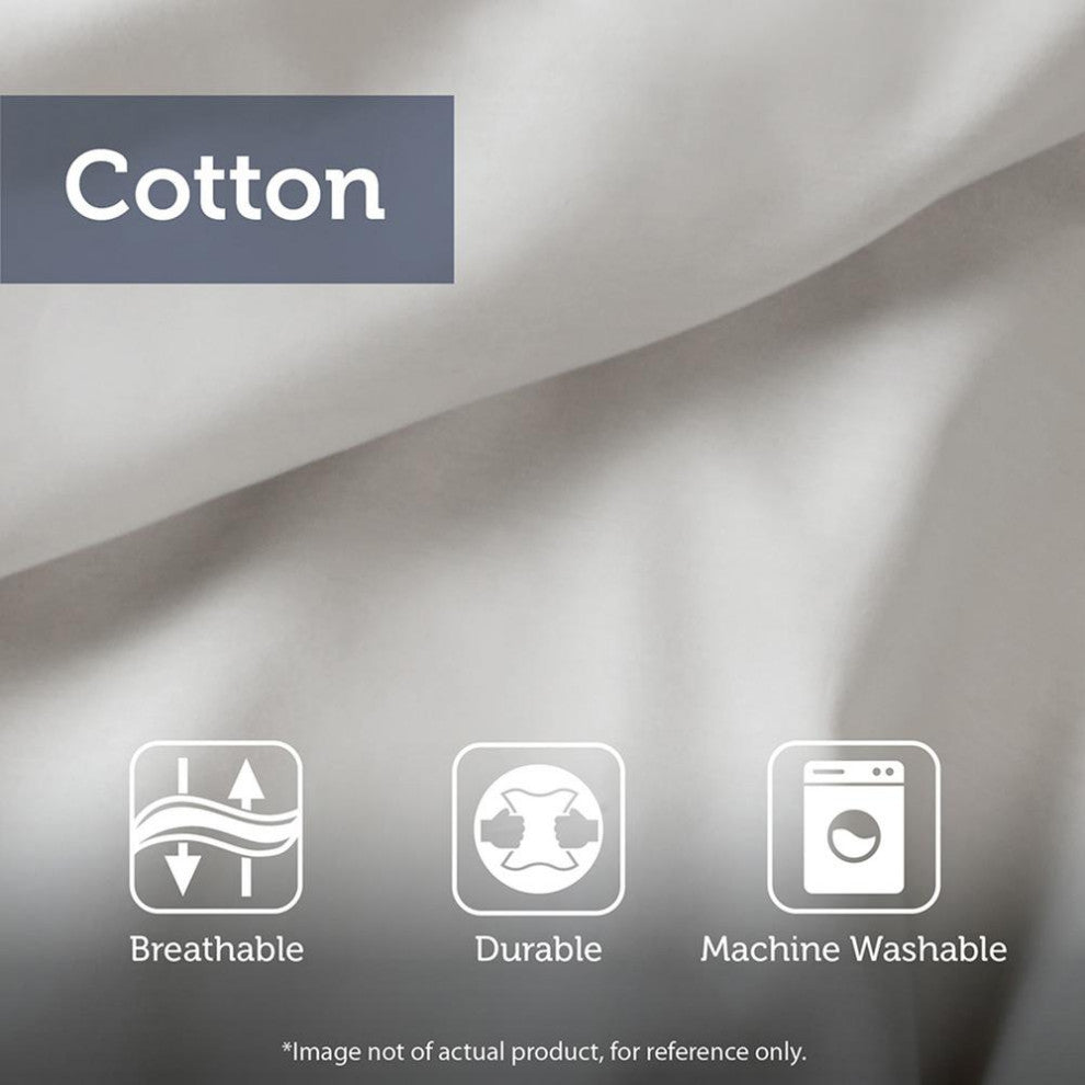 Floral Reversible Cotton Comforter Set with Throw Pillow