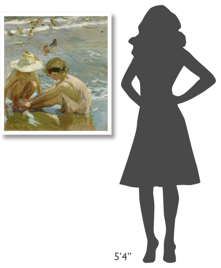 "The Wounded Foot" Digital Paper Print by Joaquin Sorolla y Bastida, 29"x32"