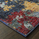 Elements Marbled Dream Blue/Red Area Rug, 7'10"x10'10"