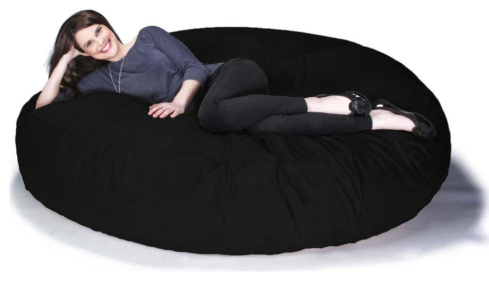 Jaxx 6' Cocoon Bean Bag Sofa, Black