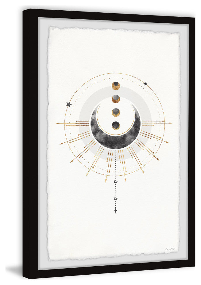 "Space Objects" Framed Painting Print, 24x36