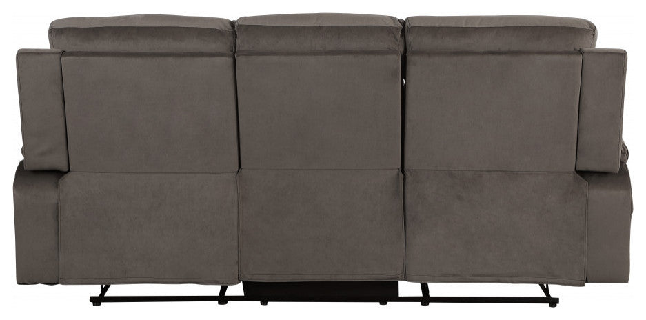 40" Modern Brown Fabric Sofa