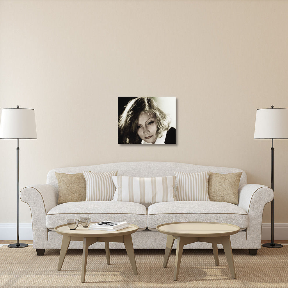 "Greta Garbo" Stretched Canvas Giclee by Hollywood Photo Archive, 30x25"