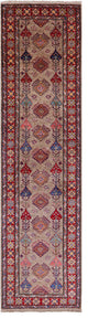 2' 6" X 10' 1" Super Kazak Hand Knotted Wool Runner Rug Q7495