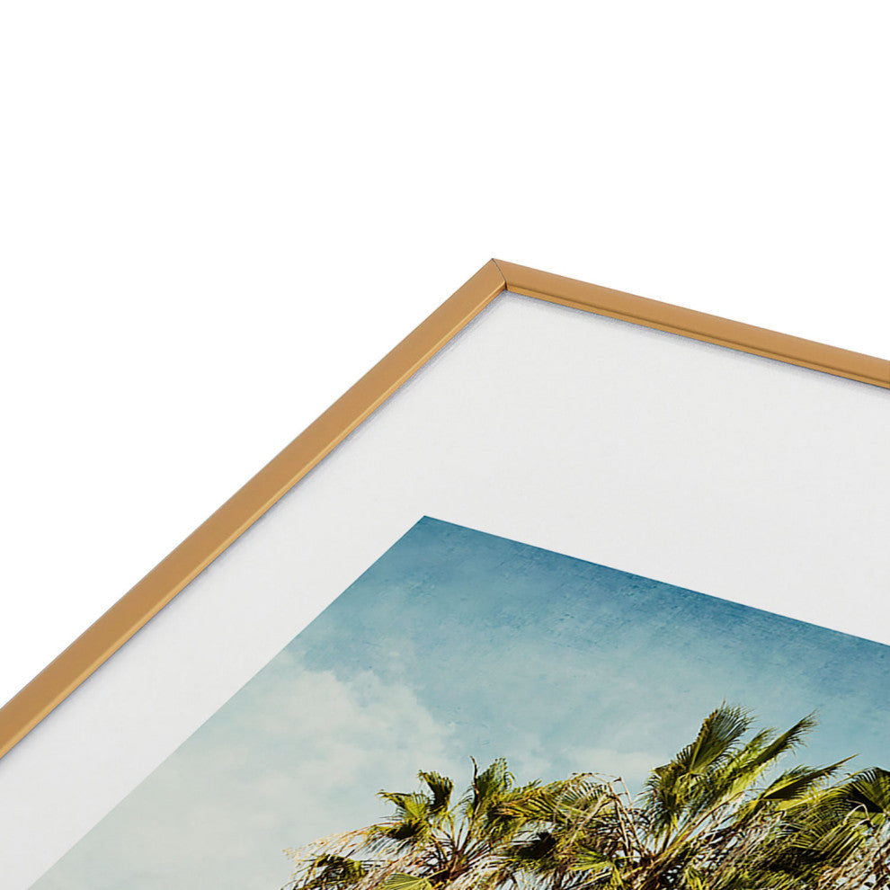 Bree Madden Venice Beach Palms Metal Framed Art Print