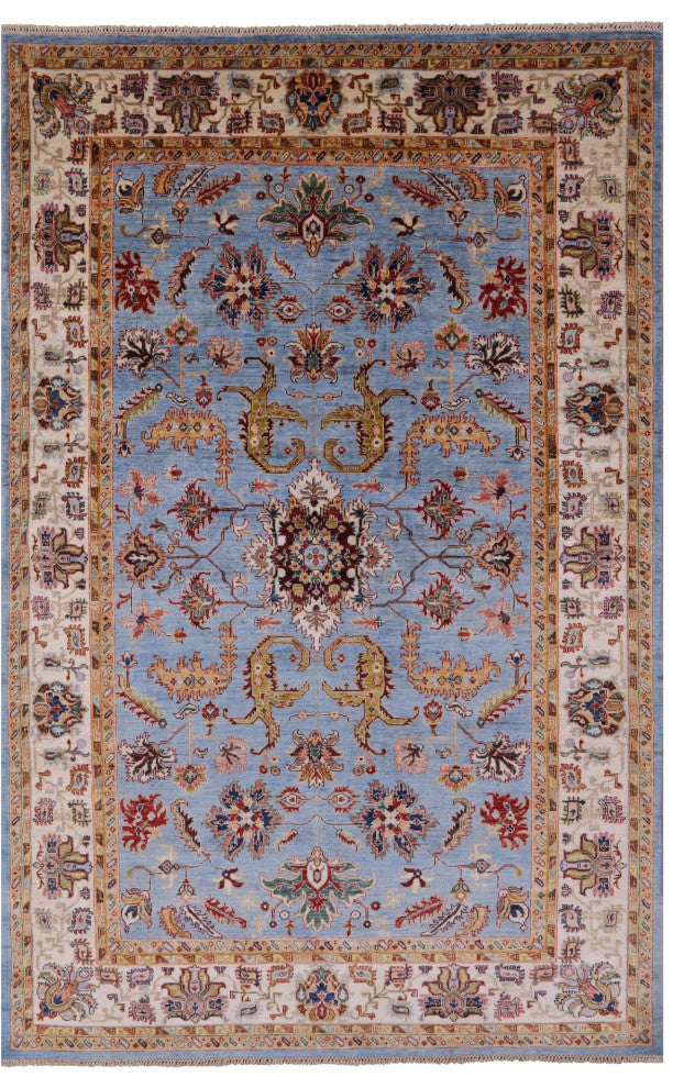 Persian Tabriz Hand Knotted Wool Rug 6' 9" X 10' 7" Q7733