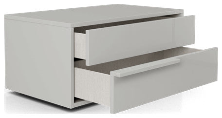 Harrow Nightstand Glossy Chateau Gray / Right-Facing