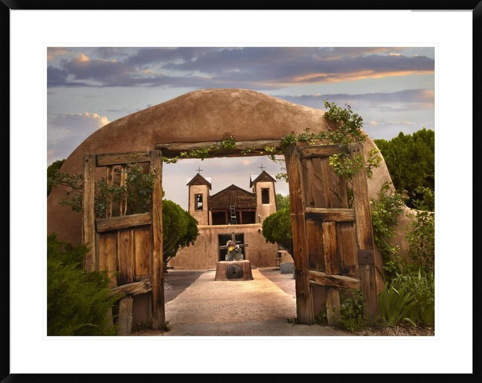 Church and Gate, El Santuario De Chimayo, New Mexico, 38"x30"