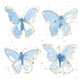 "Gilded Butterflies" Digital Paper Print by Shirley Novak, 38"x38"