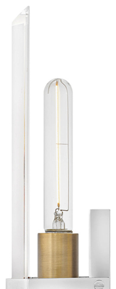 Hinkley Kipton Large Sconce, Polished Nickel