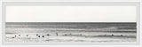 "Surfers Line Up" Framed Painting Print, 45x15