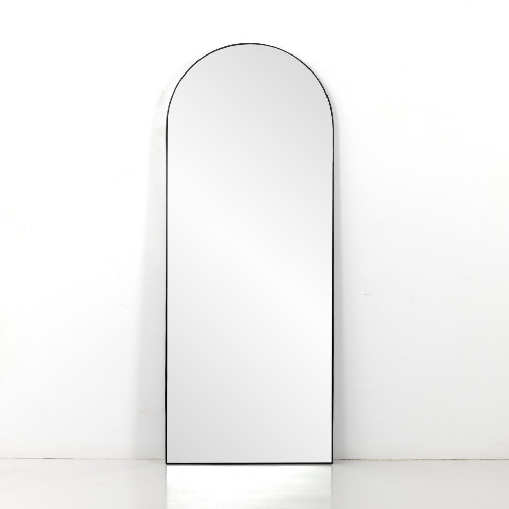 Georgina Floor Mirror-Iron Matte Black