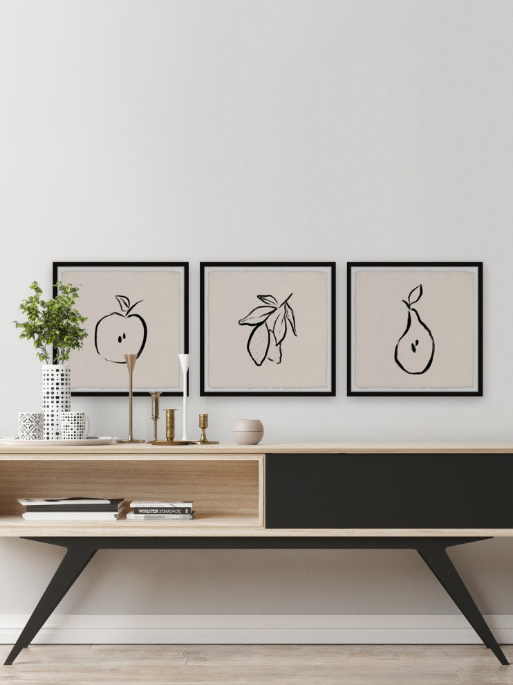 Nature's Goodies Triptych, 3-Piece Set, 12x12 Panels